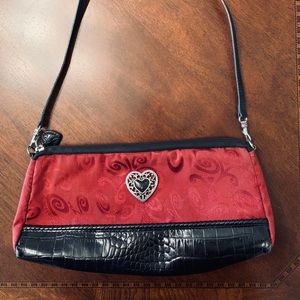 Brighton Traveler Purse.  Red/black croco..